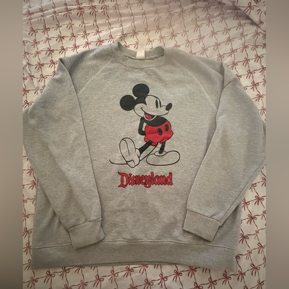 Disney Other - Disneyland Gray Mickey Mouse Sweater